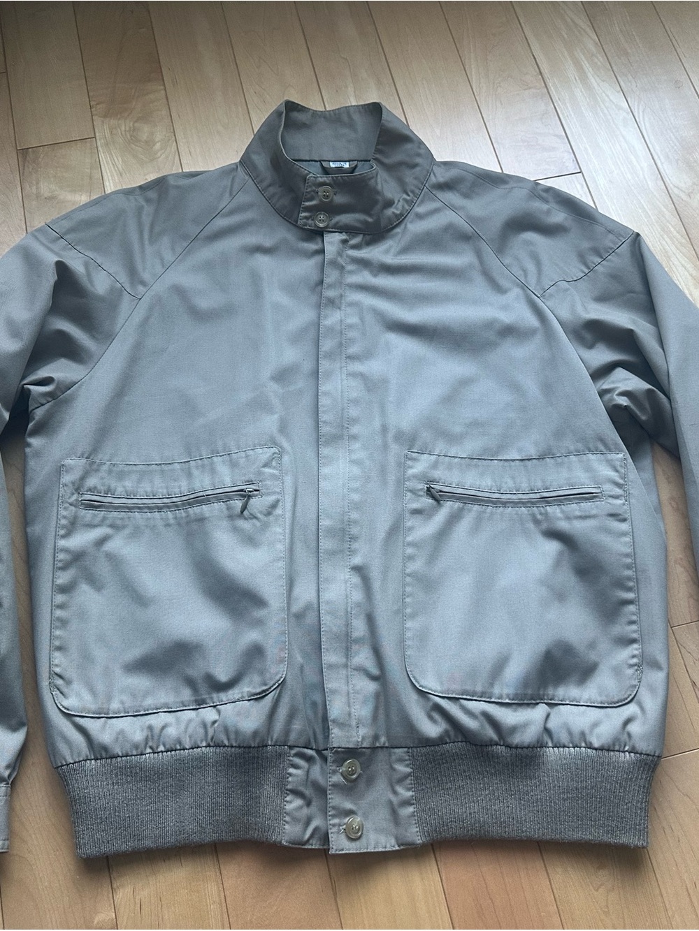 London Fog Vintage Men's Tan Lightweight Bomber Jacket